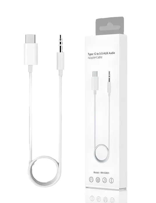 СЗУ Кабель TYPE-C to 3.5AUX Audio AC WHITE